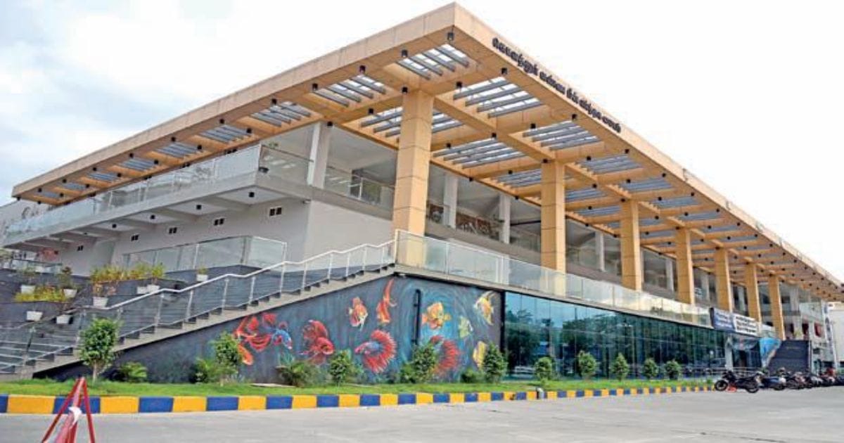 Kolathur ornamental fish trade centre building - கொளத்தூர் வண்ண மீன்கள் வர்த்தக மையம் கட்டிடம்